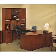 Left U Desk in Bourbon Cherry