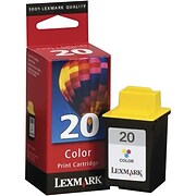 Lexmark(tm) #20 (15M0120) Tri-Color Ink Cartridge