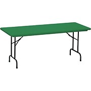 Correll, Inc. Folding Table - Molded Plastic Top Green #108268 - Writing Tables