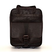 Jill-e Designs (tm) Jack Leather Large Rolling Camera Bag; Brown