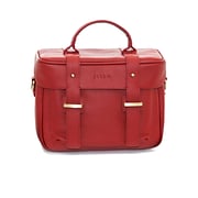 Jill-e Designs (tm) Juliette All Leather DSLR Camera Bag; Red