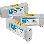 HP 91 (C9481A) Photo Black (C9465A) Inkjet Cartridges Triple Pack