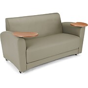 OFM Interplay Polyurethane Double Seat Tablet Sofa; Taupe