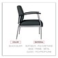 Alera metaLounge Series Polyurethane Guest Chair, Black (ALEML2319)