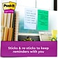 Post-it Recycled Super Sticky Notes, 4" x 6", Oasis Collection, Lined, 90 Sheet/Pad, 3 Pads/Pack (6603SST)