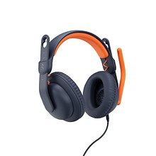 Logitech Zone Learn USB-A Stereo Computer Headset, Blue/Orange (981-001378)