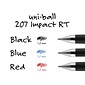 uni-ball 207 Impact RT Retractable Gel Pens, Bold Point, Red Ink, Dozen (65872)