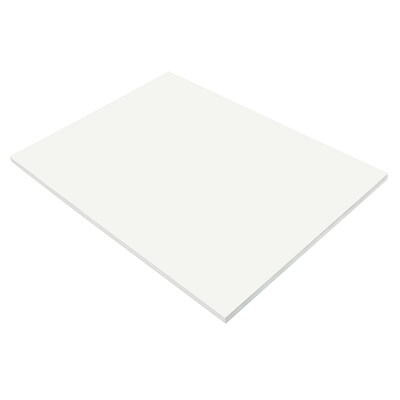 Prang Construction Paper, 18 x 24, White, 50 Sheets/Pack (P9217)
