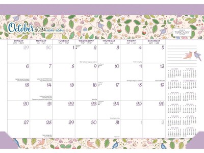 2024-2025 Plato House of Turnowsky OFFICIAL 14 x 10 Academic & Calendar Monthly Desk Pad Calendar