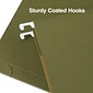Quill Brand® Reinforced 5-Tab Box Bottom Hanging File Folders, 1" Expansion, Letter Size, Dark Green, 25/Box (730050)