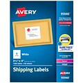 Avery Sure Feed Laser/Inkjet Shipping Labels, 3-1/3 x 4, White, 6 Labels/Sheet, 250 Sheets/Box, 1,