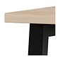 Union & Scale™ Essentials 60"W Single Pedestal Desk, Natural (UN60419)