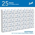 Scott Pro Recycled Multifold Paper Towels, 1-ply, 175 Sheets/Pack (01980)