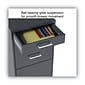 Alera® Soho 2 File-Drawer Vertical Standard File Cabinet, Letter Size, Lockable, 24.1"H x 14"W x 18"D, Charcoal (2806768)