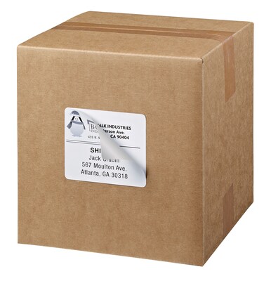 Avery TrueBlock Inkjet Shipping Labels, 3-1/3" x 4", White, 6 Labels/Sheet, 100 Sheets/Box (8464)