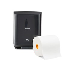 Coastwide Professional J-Series Manual Hardwound Paper Towel Dispenser, Black (CWJMHT-B-CC)