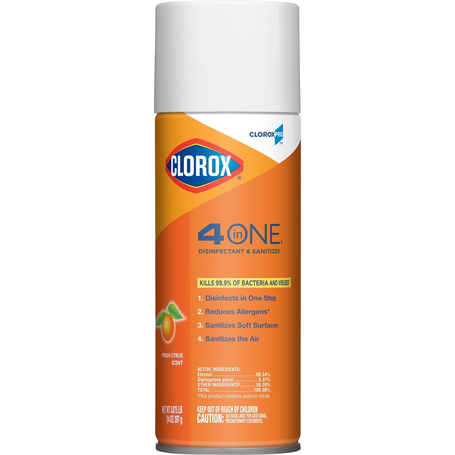 Clorox Commercial Solutions 4 in One Disinfecting Cleaner - 14 Ounce Spray Can  (31043)