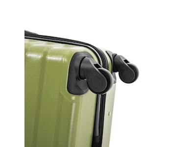 InUSA Aurum 31.92" Hardside Suitcase, 4-Wheeled Spinner, Green (IUAUR00L-GRN)