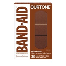 Band-Aid Brand OurTone Adhesive Bandages, BR55, 30/Count (119586)