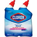 Clorox Disinfecting Toilet Bowl Cleaner with Bleach, Rain Clean Scent, 24 Oz., 2/Pack, 6 Packs/Carto