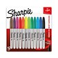 Sharpie Permanent Marker, Fine Tip, Assorted, Dozen (30075)