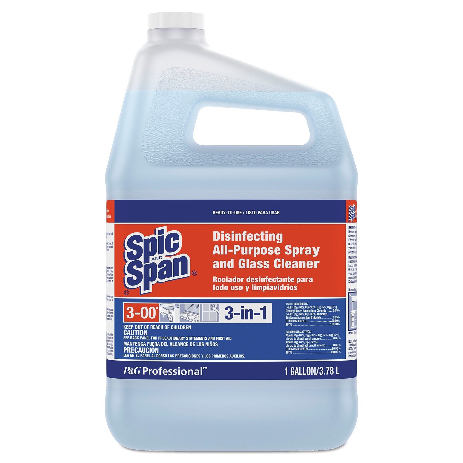 Spic and Span Disinfecting All-Purpose Spray and Glass Cleaner, Fresh Scent, 1 gal. Bottle (PGC58773EA)