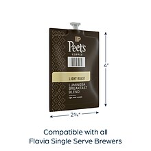 Peets Coffee Colombia Luminosa Coffee Flavia Freshpack, Light Roast, 76/Carton (LPC00264)