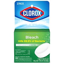 Clorox Ultra Clean Toilet Tablets Bleach, 3.5 oz., 2/Pack, 6 Packs/Carton (30024CT)