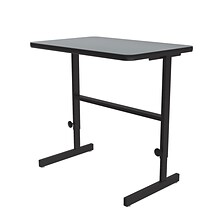 Correll 24W Rectangular Adjstable Standing Desk, Gray Granite (CST2436TF-15)