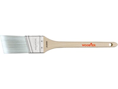 Wooster Brush Silver Tip 1.5 Polyester Thin Angle Brush, 6/Box (0052240014)