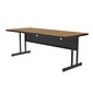 Correll Training Room Table, 72"x30", Medium Oak (CS3072TF-06)