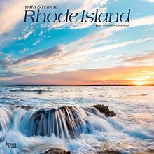 2024 BrownTrout Rhode Island Wild & Scenic 12 x 24 Monthly Wall Calendar (9781975464769)