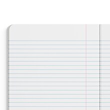Staples Composition Notebook, 7.5 x 9.75, Wide Ruled, 80 Sheets, Blue (ST55086)