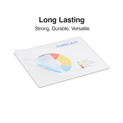 Staples Thermal Laminating Pouches, Letter Size, 5 Mil, 100/Pack (5204003/5204009)