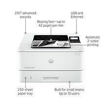 HP LaserJet Pro 4001dn Laser Printer, Easy Setup, Mobile Print, Advanced Security, Best for Office,