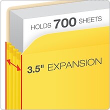 Pendaflex Expanding Colored File Pockets, Letter, 8 1/2H x 11W, 3 1/2 Expansion, 1/Ea