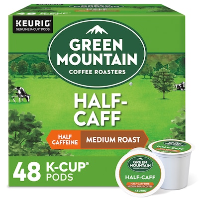 Green Mountain Coffee Roasters Half-Caff Coffee Keurig® K-Cup® Pods, Medium Roast, 48/Box (357446)