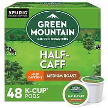 Green Mountain Coffee Roasters Half-Caff Coffee Keurig® K-Cup® Pods, Medium Roast, 48/Box (357446)