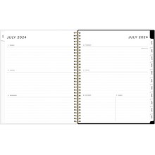 2024-2025 Blue Sky Ashley G Leopard Black 8.5 x 11 Academic Weekly & Monthly Planner, Plastic Cove