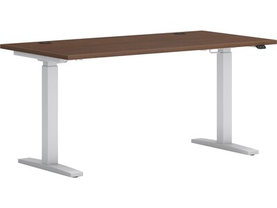 HON Mod 60"W Rectangular Adjustable Standing Desk, Sepia Walnut (HLPLRW6030CONHATSE1)