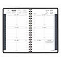 2024-2025 AT-A-GLANCE 5 x 8 Weekly Appointment Book, Faux Leather Cover, Black (70-101-05-25)