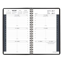 2024-2025 AT-A-GLANCE 5 x 8 Weekly Appointment Book, Faux Leather Cover, Black (70-101-05-25)