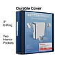 Staples® Better 3" 3 Ring View Binder with D-Rings, Blue (15127-CC)