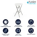 Flash Furniture Elon Folding Table, 31.25 x 31.25, Granite White (DADYCZ80R2BAR)