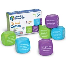 Learning Resources Be Kind Conversation Cubes, 6/Set (LER7377)