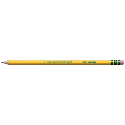 Ticonderoga Pre-Sharpened Wooden Pencil, 2.2mm, #2 Soft Lead, 72/Pack (X13972)