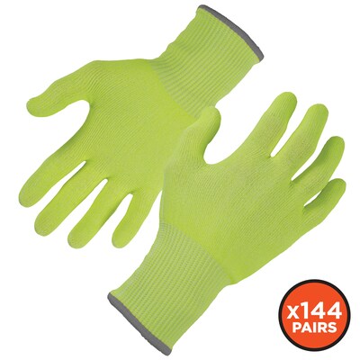 Ergodyne ProFlex 7040 Seamless Knit Cut Resistant Gloves, Food Safe, ANSI A4, Lime, XXL, 144 Pairs (