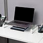 Mind Reader Contemporary Monitor Stand and Laptop Riser, Clear (GLASS-CLR)