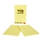 Post-it Notes, 5 x 8, Canary Collection, Lined, 50 Sheet/Pad, 2 Pads/Pack (663-YW)