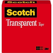 Scotch® Transparent Tape Refill, 1/2 x 36 yds. (600)